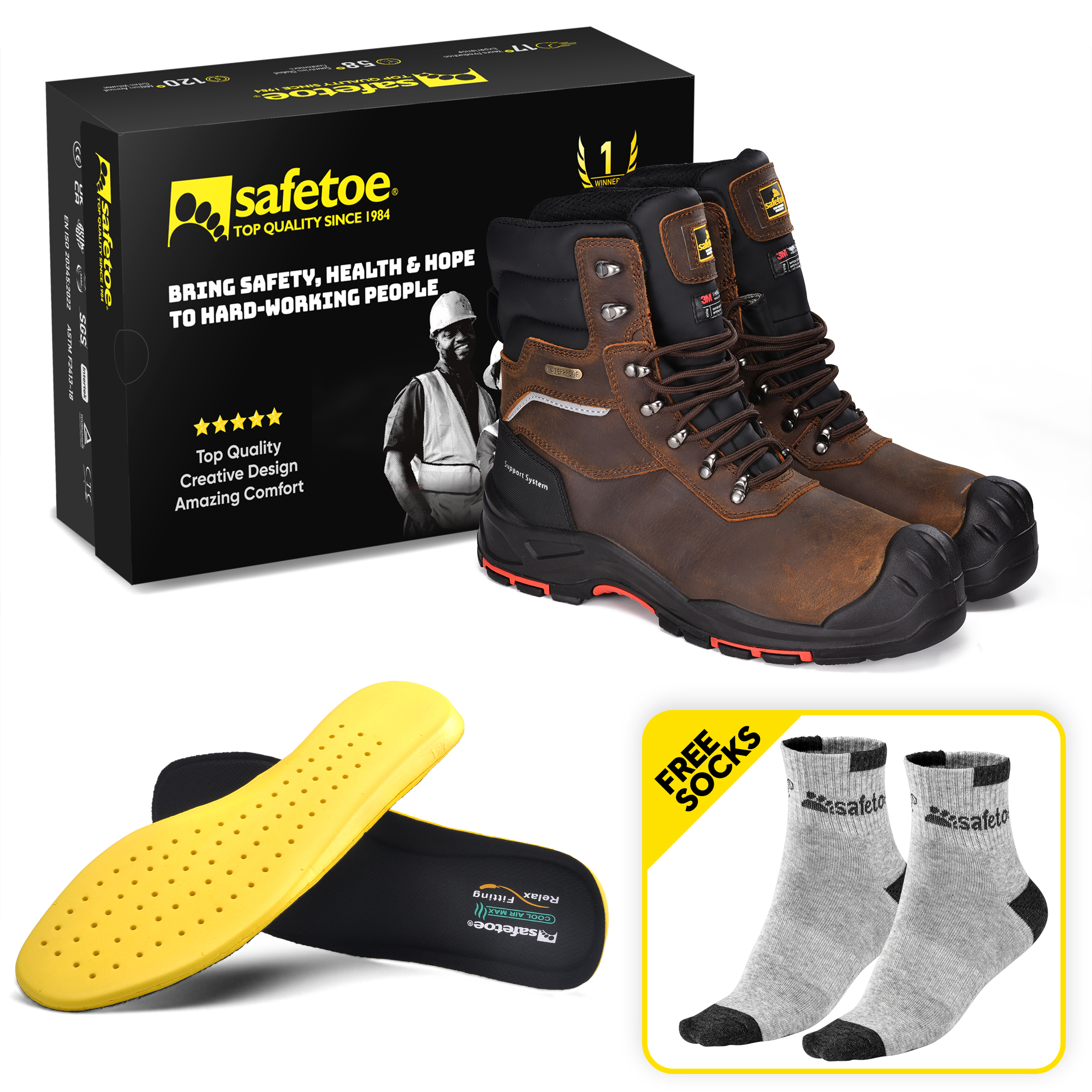 3-H-9552-work boots 3-H-9552-stivali da lavoro