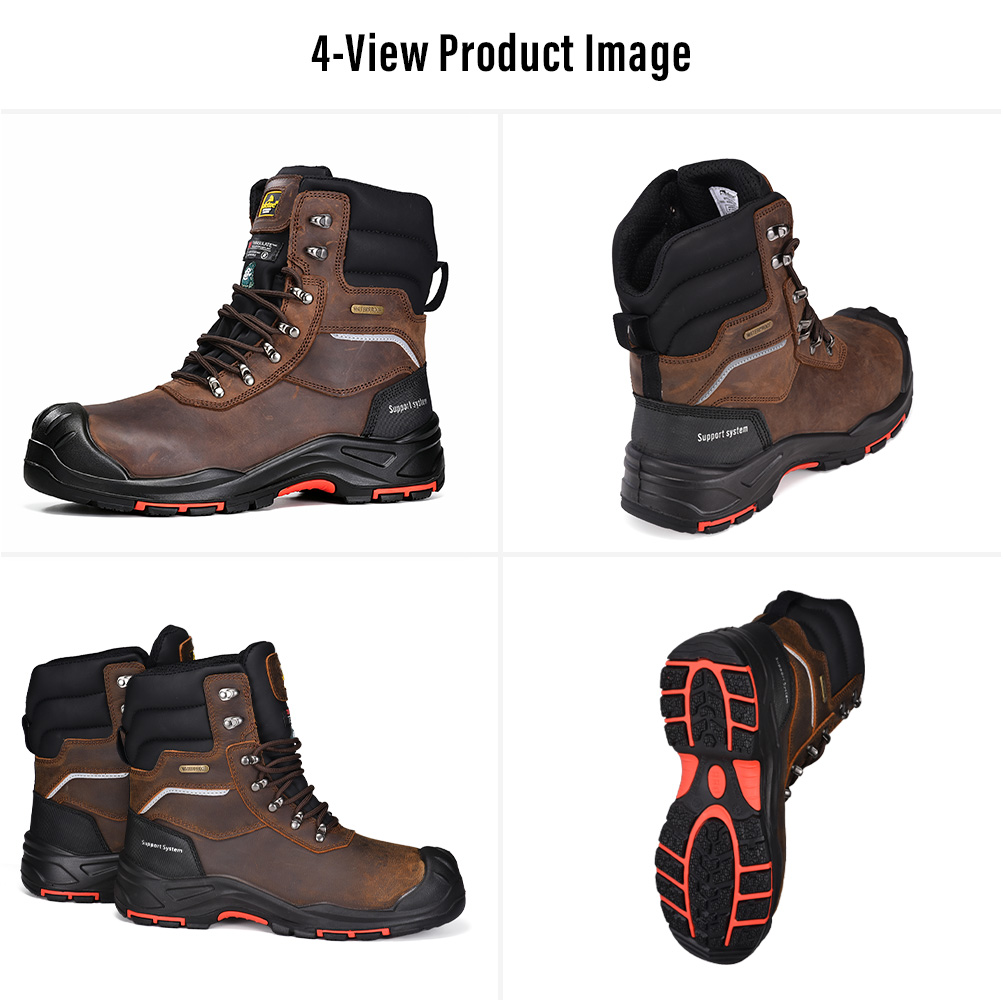 H-9552 CSA Winter Safety Boots Multi-View H-9552 Stivali da lavoro invernali con punta isolata impermeabile certificata CSA Multi-View