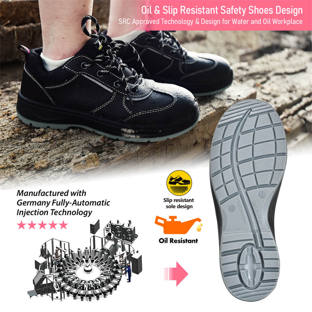 Scarpe e scarpe da ginnastica antinfortunistiche da lavoro con punta in acciaio antiscivolo da donna per Lady L-7508W