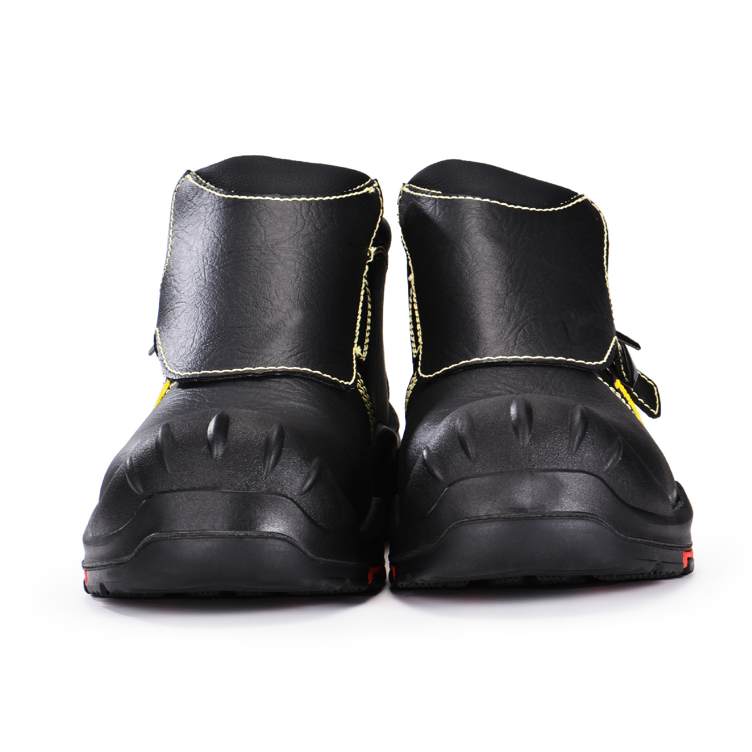 Stivali da saldatura di sicurezza neri resistenti con punta in composito e piastra in Kevlar M-8387 Copricapo Nuovo