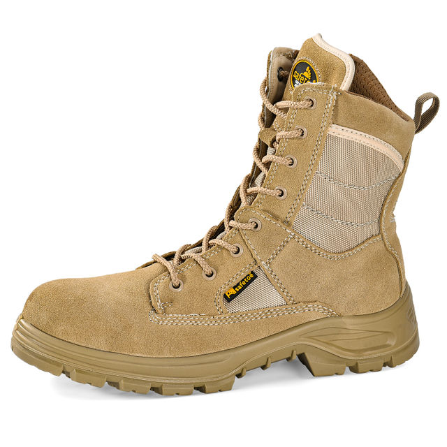 Stivali da lavoro di sicurezza da combattimento H-9438 beige