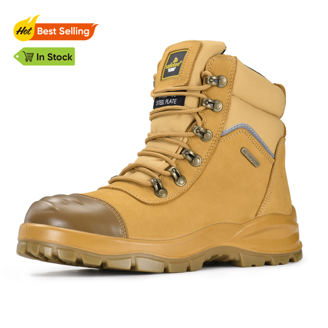Stivali da lavoro di sicurezza composita membrana impermeabile M-8577 beige