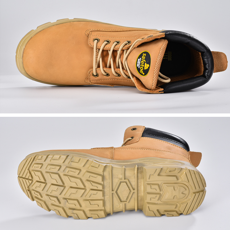 Stivali da lavoro in acciaio in cuoio cow nubuck m-8173