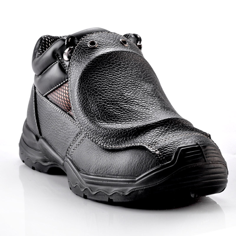 Stivali per scarpe antinfortunistiche con protezione metatarsale per saldatura in pelle pesante stile saldatori M-8215