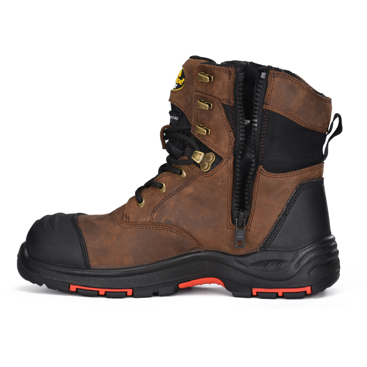 Stivali da lavoro resistenti a slittamento S7 Stivali di sicurezza impermeabili per uomini M-8580 Brown