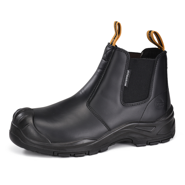 SCHIE DI SICPETTA INDUSTRIALE Chelsea Design Safety Work Boots M-8025NB BK