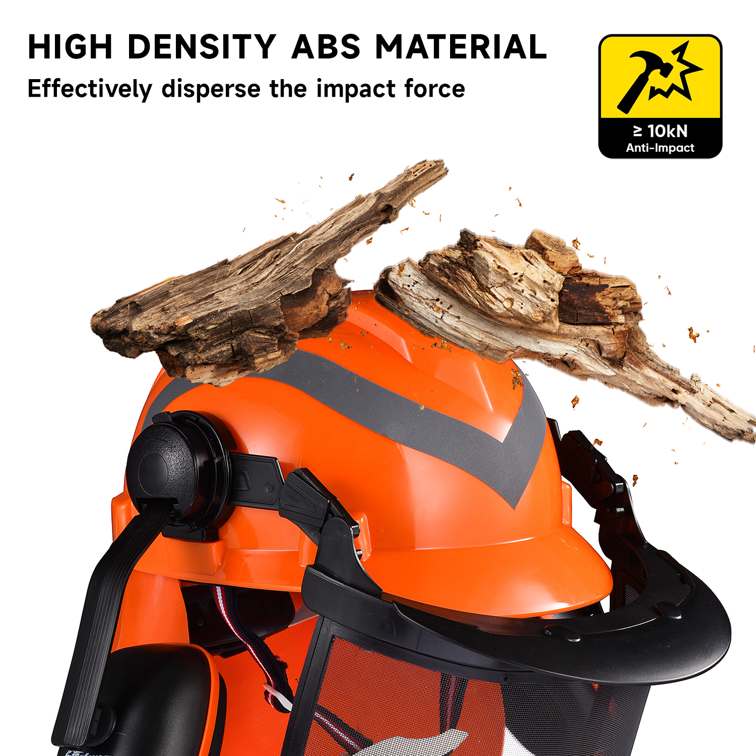Caschi forestali con faccia arancione arancione M-5009