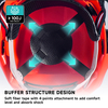 Caschi di sicurezza e scudo del viso e orecchietto M-5009 rosso