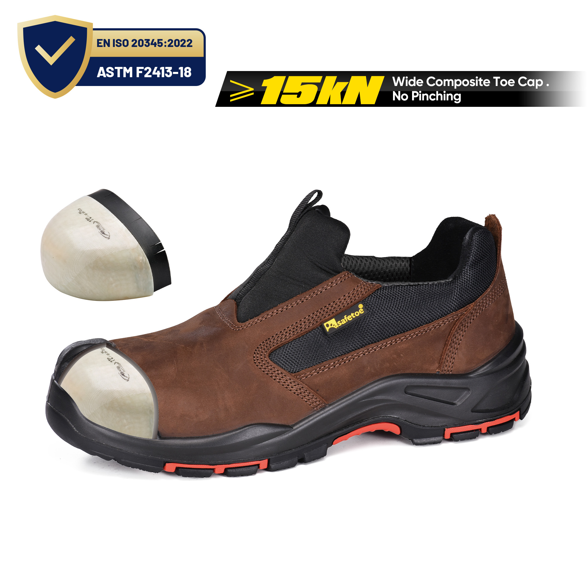 Scarpe da lavoro senza metallo olio e slittamento superiori L-7525