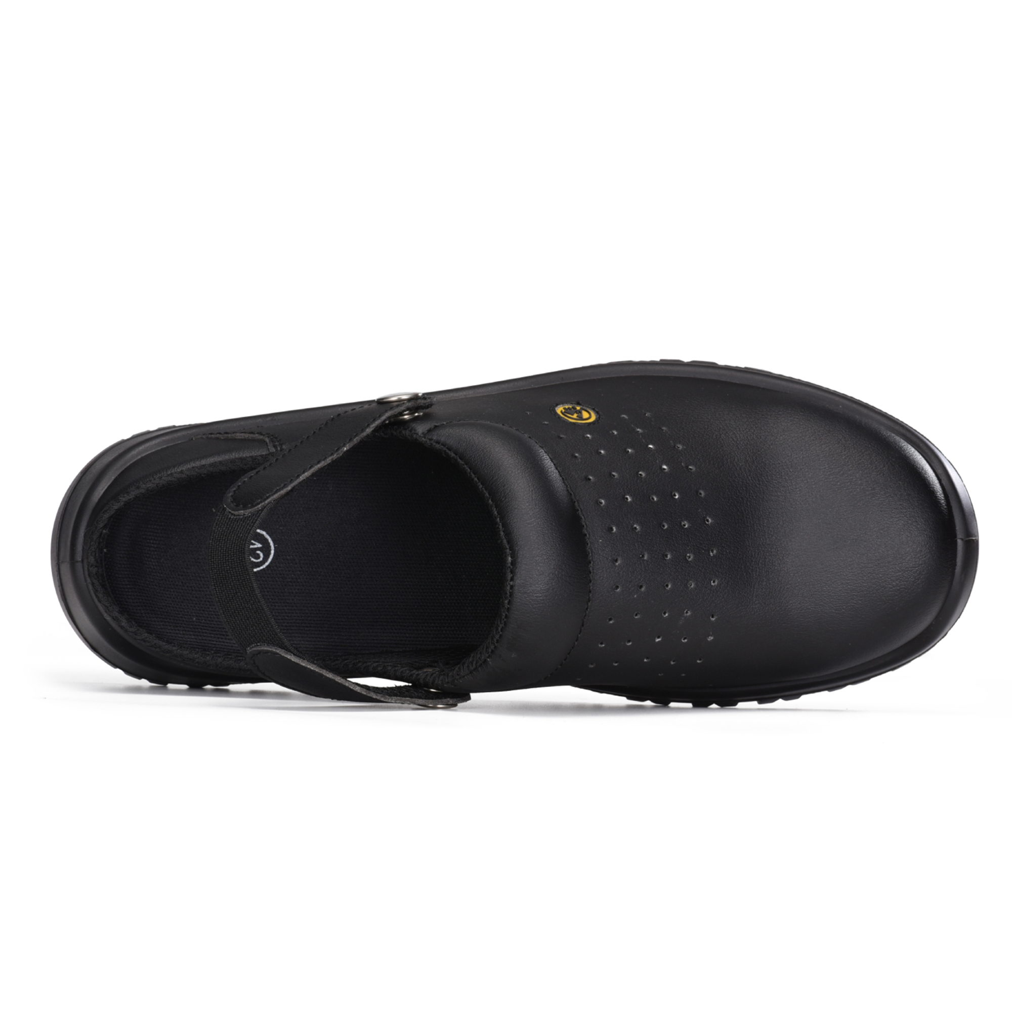 Scarpe antinfortunistiche da lavoro in cucina con punta in acciaio per chef dell'industria alimentare CleanShield SB