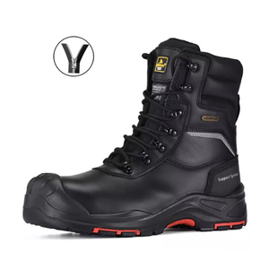 Stivali da lavoro resistenti all'acqua Resistente all'olio per gli uomini lavoratori H-9552 Zip