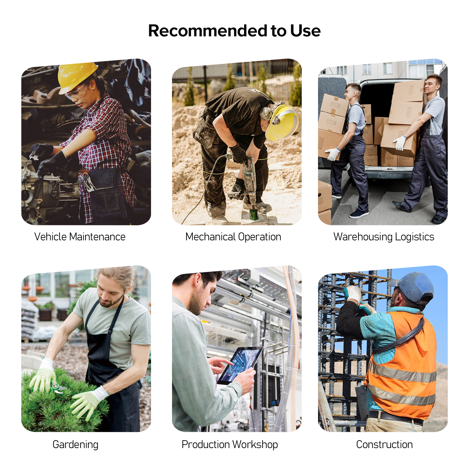 Guanti da lavoro pesanti rivestiti in PU PN8003 FlexShield Work Rossi 