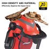 Caschi di sicurezza e scudo del viso e orecchietto M-5009 rosso