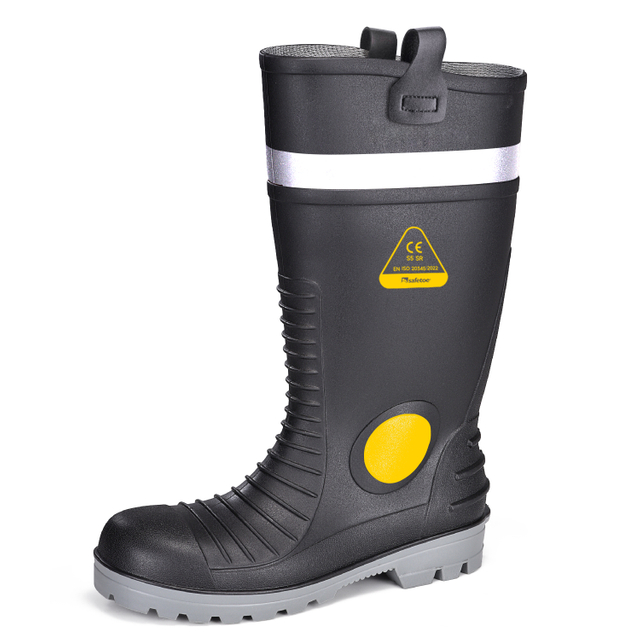 Stivali da pioggia per uomo impermeabile S5 Stivali PVC di punta W-6055 Aqua Guarder