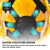Casco di sicurezza in stile americano W-036 Yellow