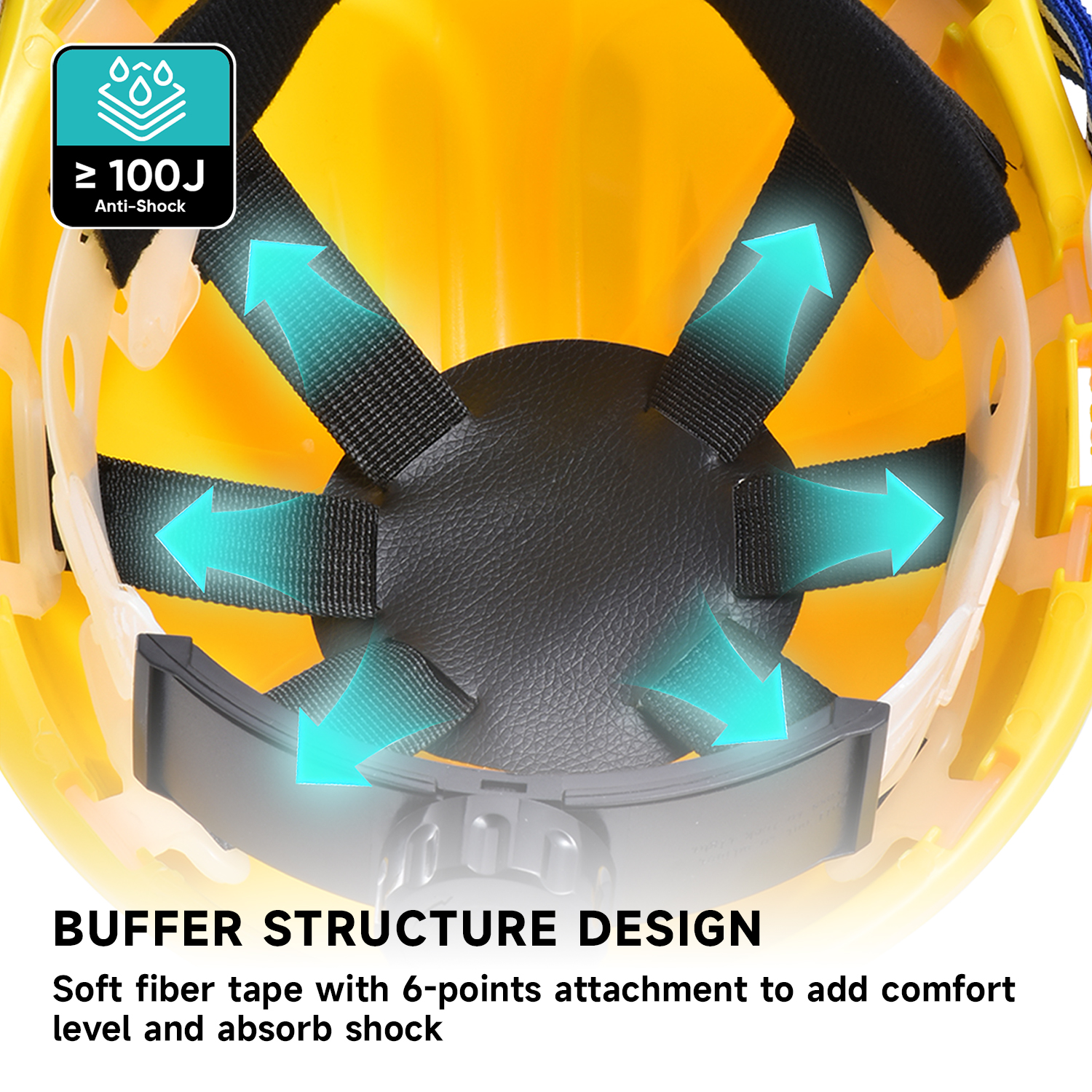 Casco di sicurezza in stile americano W-036 Yellow