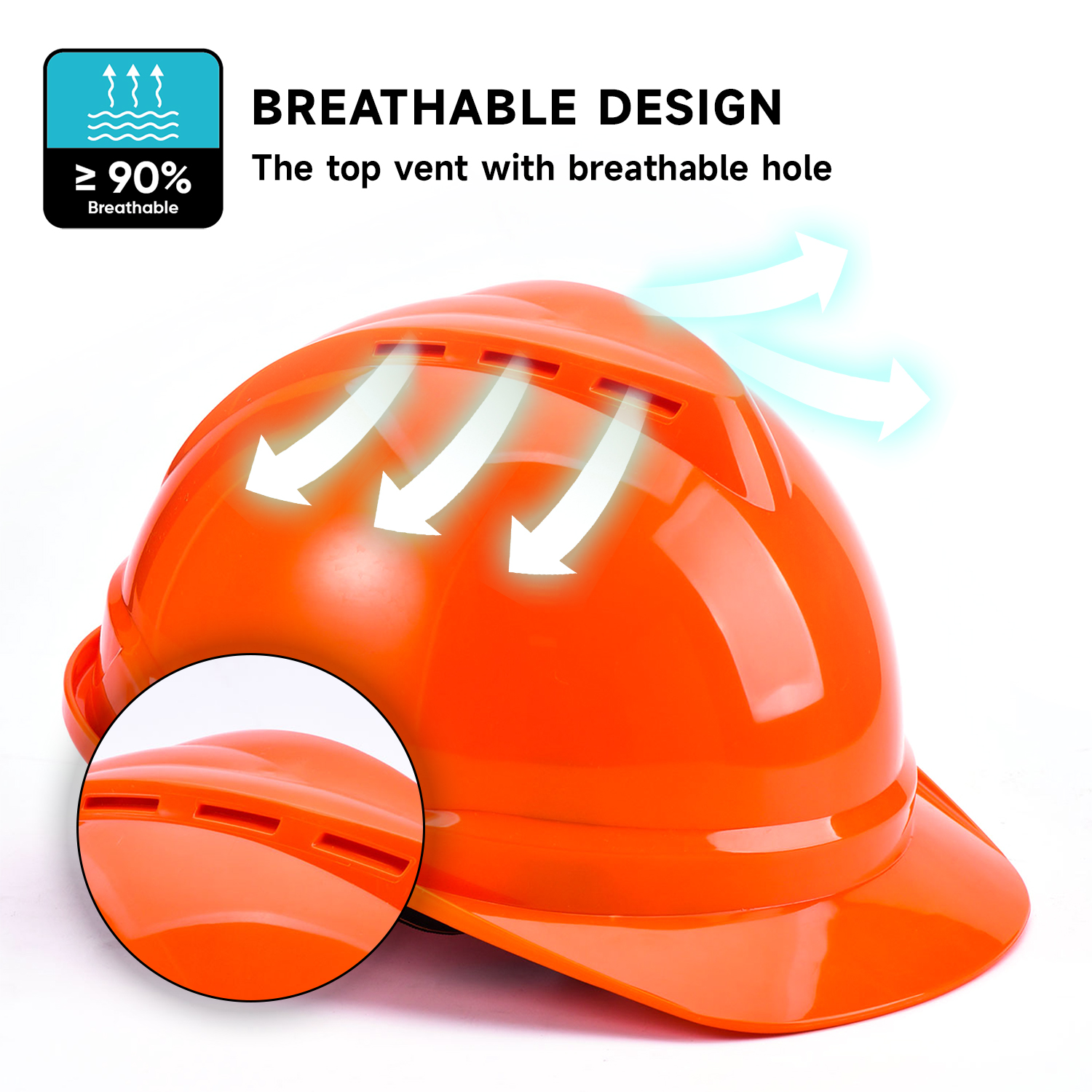 Casco da lavoro anti-flashing W-002 Orange