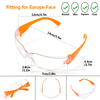Occhiali protettivi per la protezione degli occhi SG001 Arancio