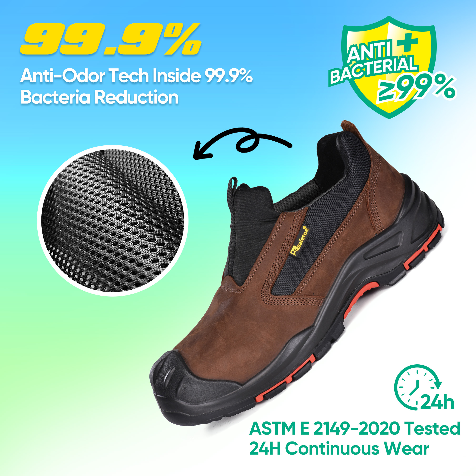Scarpe da lavoro senza metallo olio e slittamento superiori L-7525