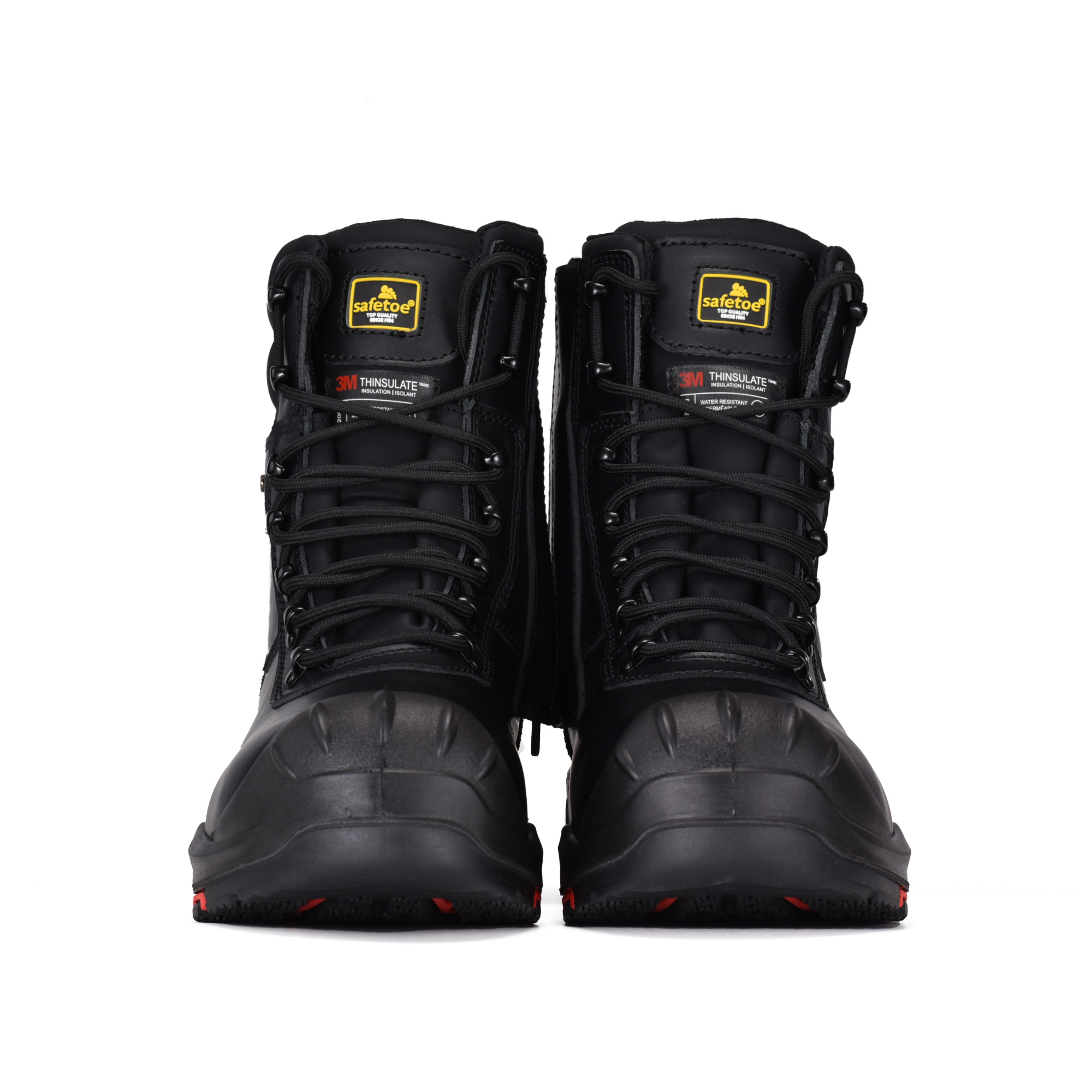 Stivali da lavoro invernale caldi resistenti all'acqua per gli uomini lavoratori H-9552 Zip