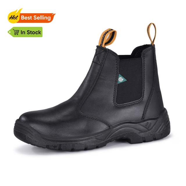 Stivali da lavoro per scarpe di sicurezza a triangolo verde CSA con punta in acciaio M-8025