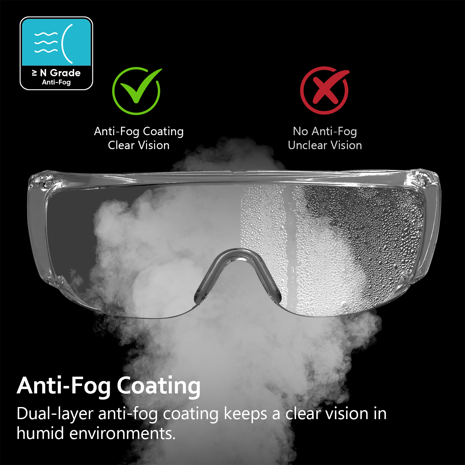 Brodo pronto su occhiali limpidi occhiali di sicurezza SG035