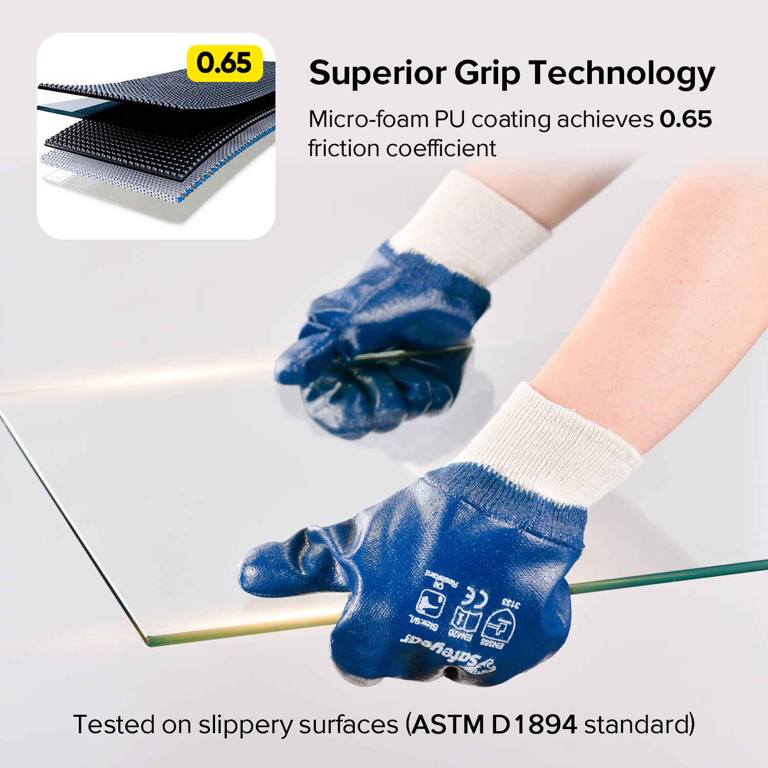 Guanti industriali di sicurezza rivestiti in nitrile FD1289
