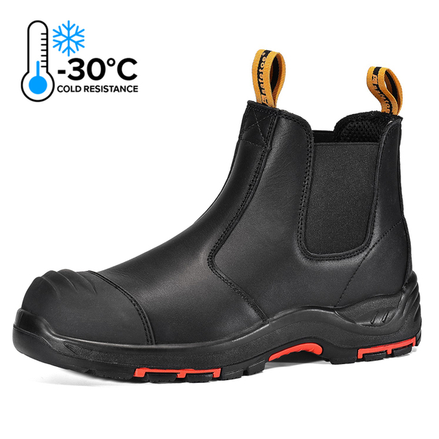 Stivali da lavoro con punta in composito di sicurezza invernale per condizioni di freddo estremo M-8025NBK