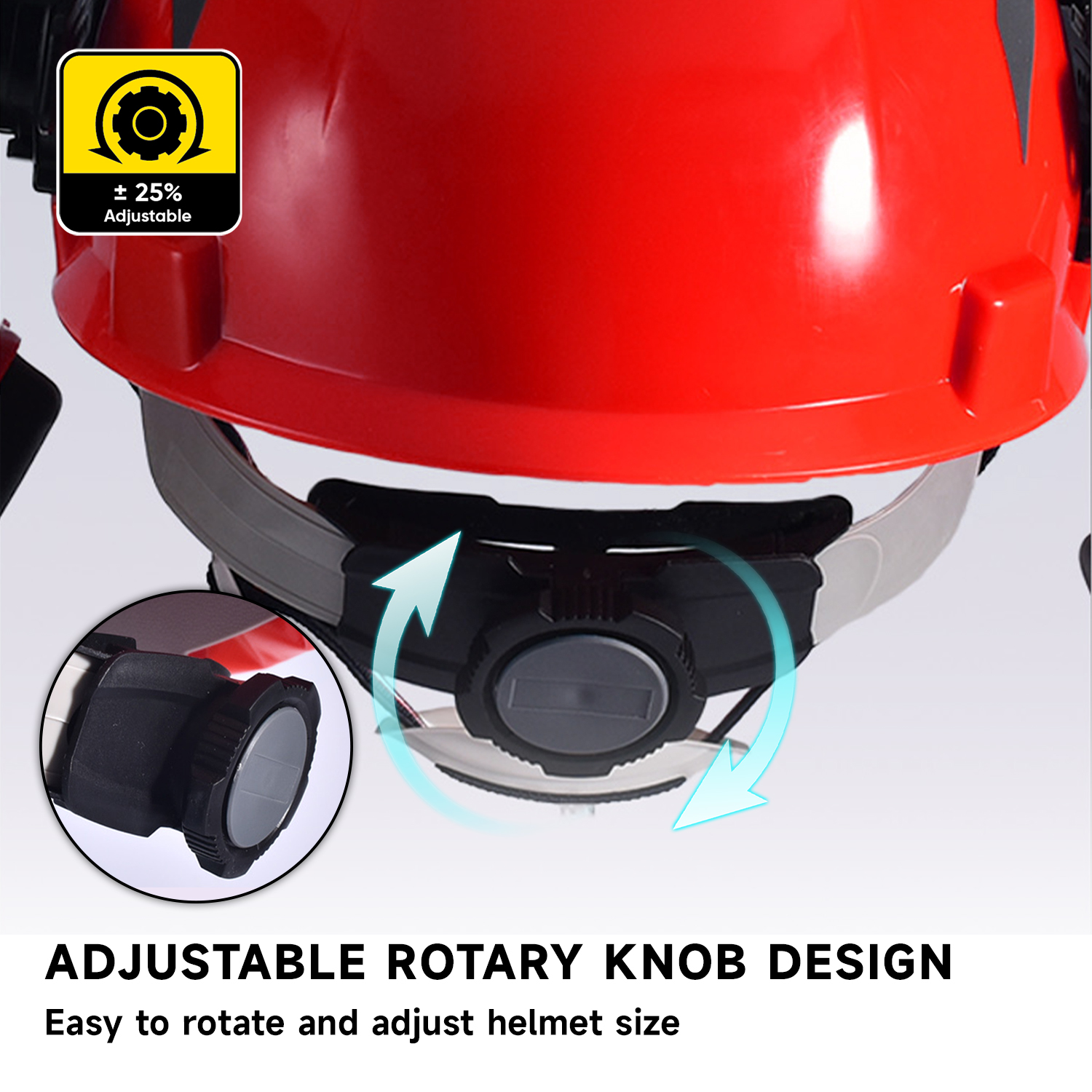 Caschi di sicurezza e scudo del viso e orecchietto M-5009 rosso