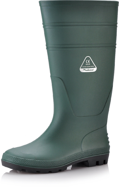 Stivali da pioggia di gomma in PVC W-6036 Green