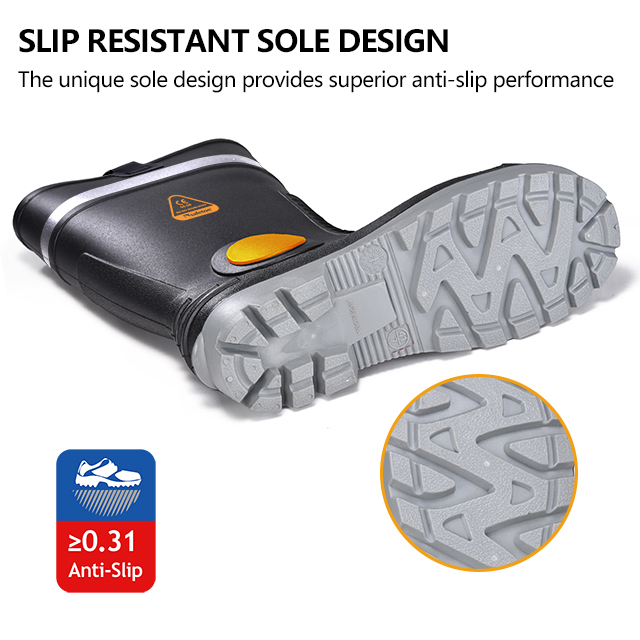 Stivali in PVC in acciaio S5 Waterproof W-6055 Aqua Guarder