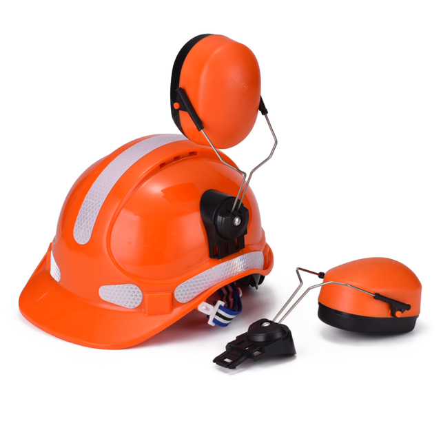  Monti di produzione Casco di sicurezza per la costruzione ABS CE Caschi di sicurezza approvati W-018 Arancione