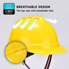 Casco di sicurezza industriale giallo W-002
