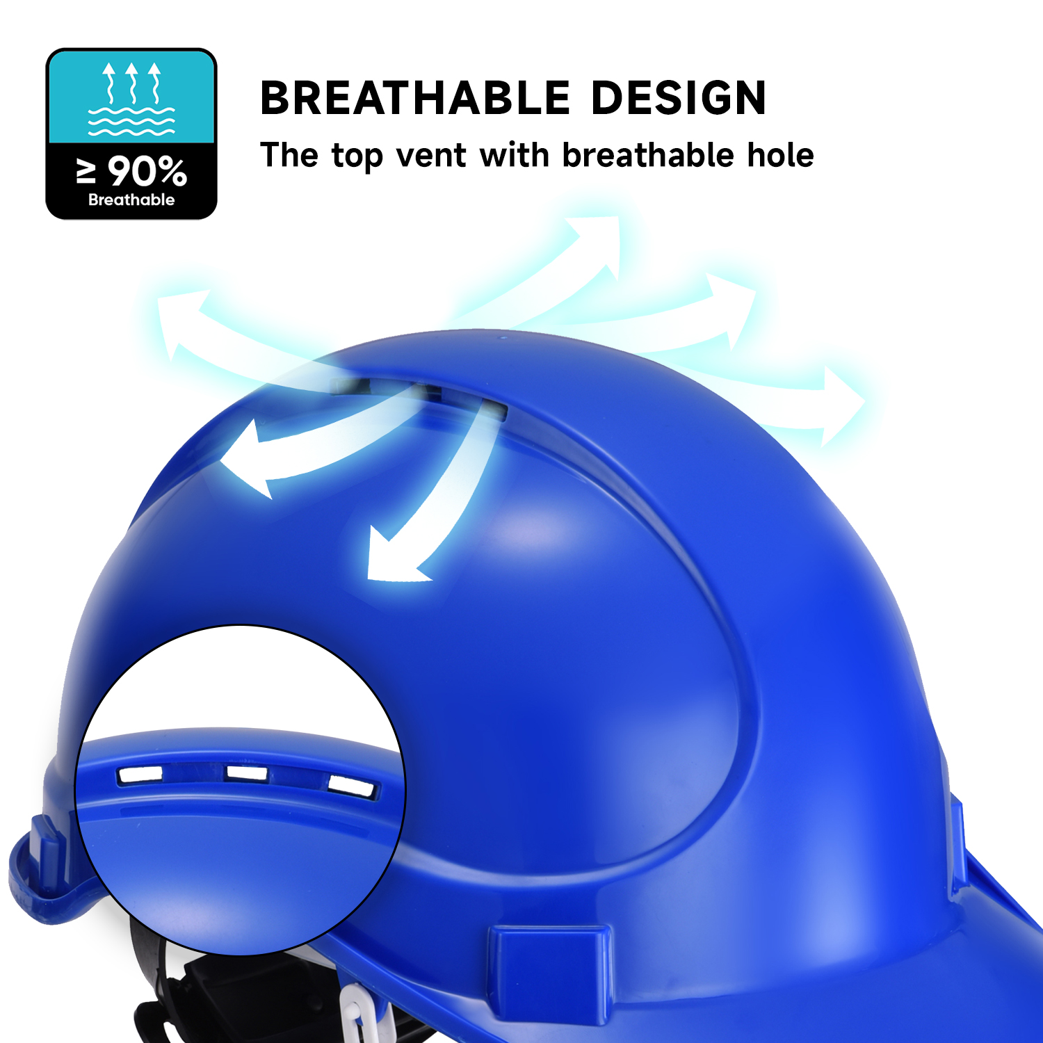 Casco di sicurezza industriale W-018 Blue