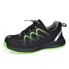 Scarpe da ginnastica di sicurezza slip on per magazzino e logistica L-7539 Verde