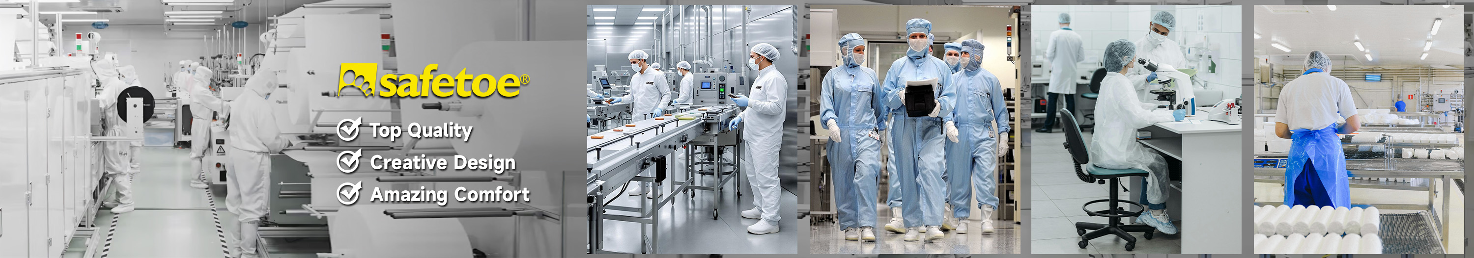 Scarpe da lavoro per cibi e camere pulite