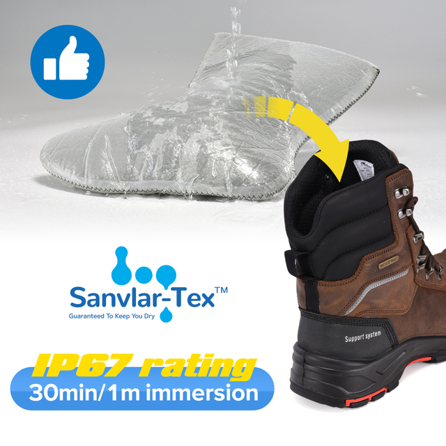 Stivali da lavoro resistenti all'olio da uomo Stivali da lavoro resistenti all'olio Waterproof H-9552