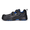 Sandali di sicurezza del design in velcro L-7585 blu / metallo