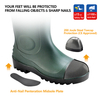 Stivali Wellington di sicurezza S5 - Stivali impermeabili in PVC W-6037 Verde AquaPioneer