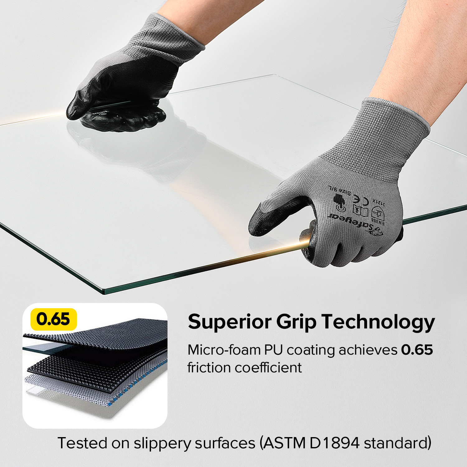 Guanti da lavoro rivestiti in schiuma di nitrile touchscreen N1552 Guarder Max