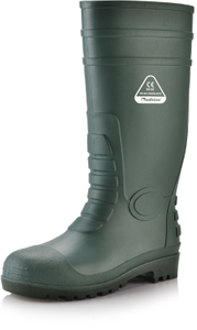 Stivali da pioggia di gomma in PVC W-6038 Green