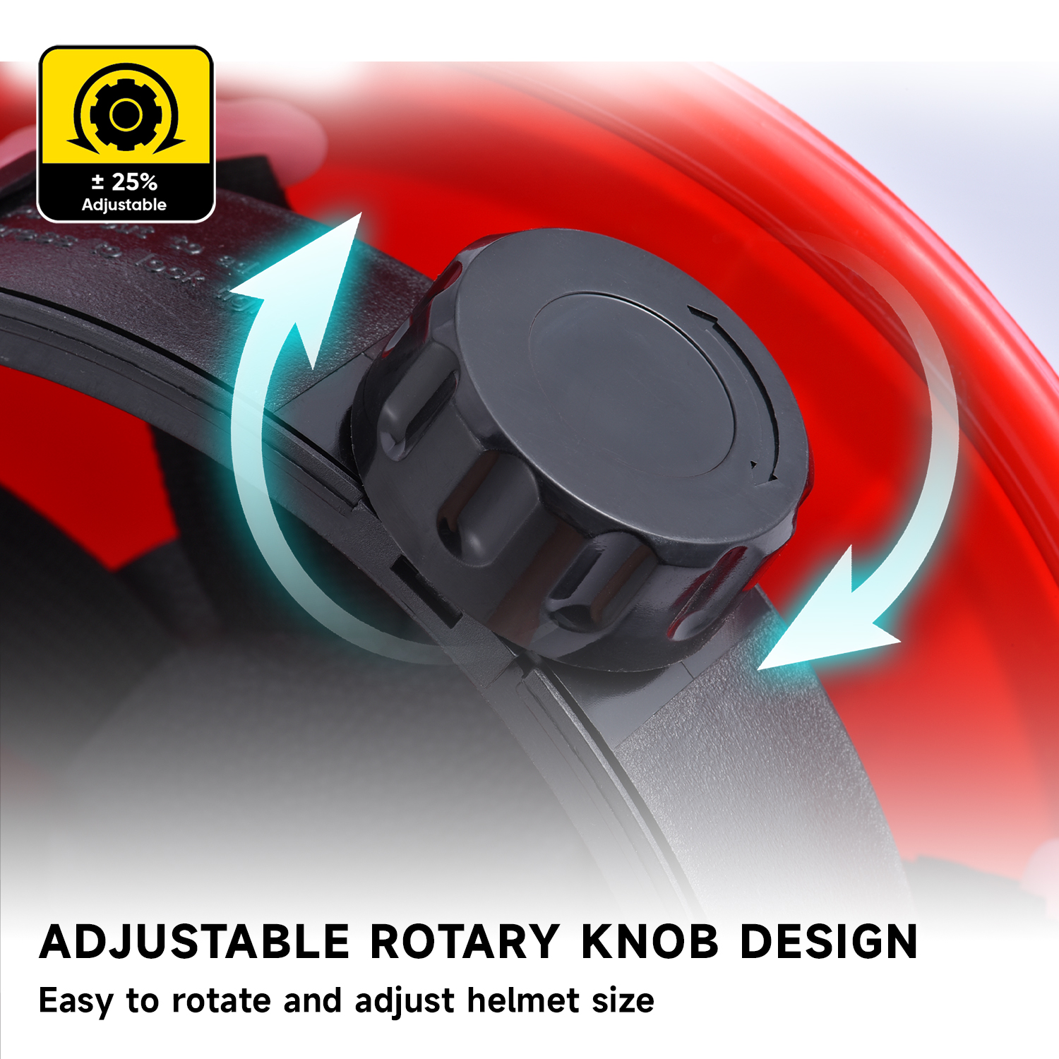 Casco di sicurezza rossa per costruzione W-036