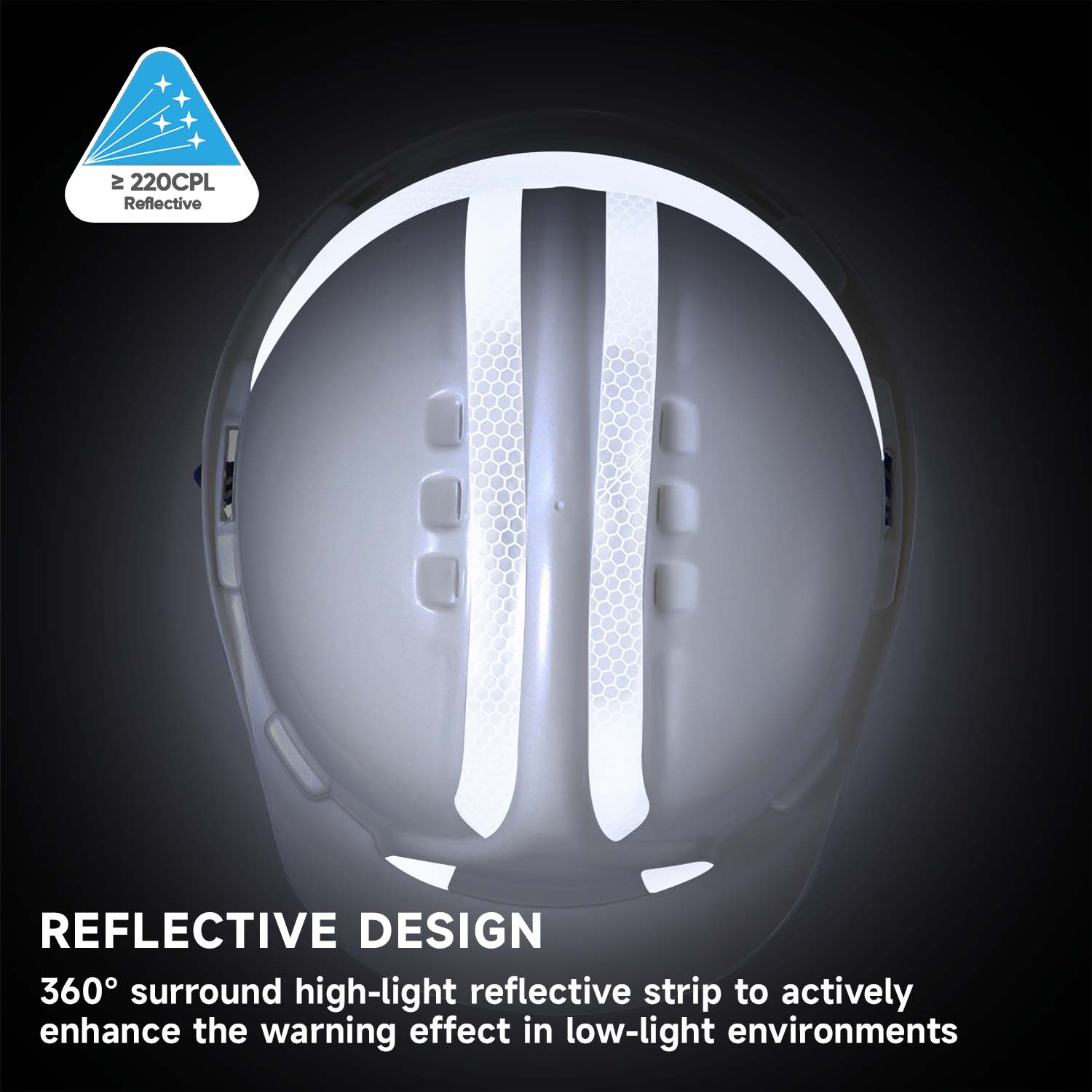 Casco di sicurezza del minatore W-036 bianco
