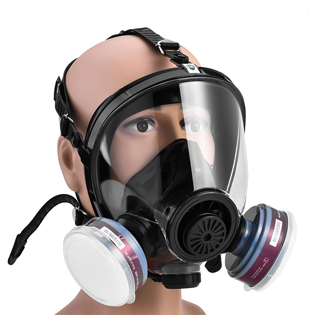 Respiratore resistente agli agenti chimici con filtri GM8000