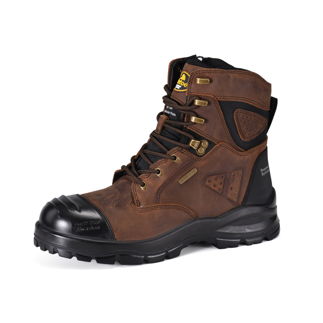  Stivali da lavoro pesante Membrana impermeabile per la sicurezza dei piedi compositi M-8580 Brown