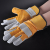 Guanti da lavoro in pelle Guanti in pelle rinforzata Guanti da impatto in pelle Taglio 5 FL-1015 Giallo