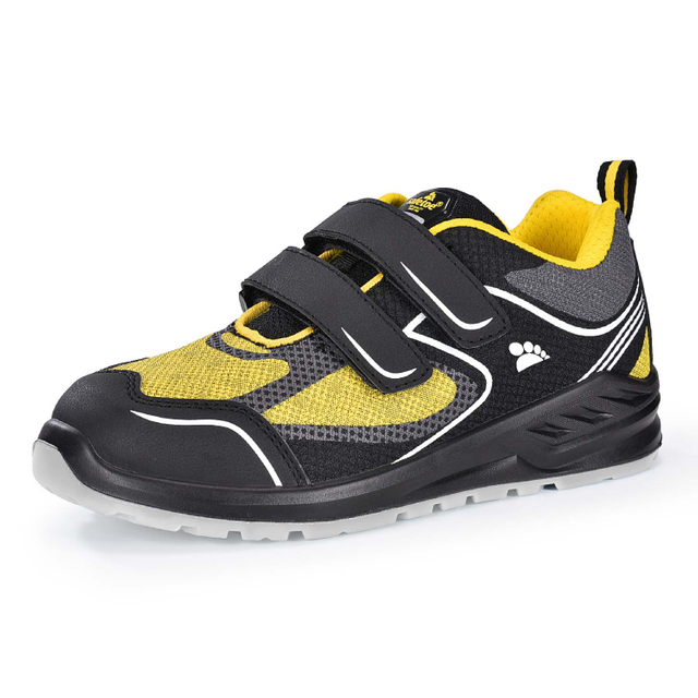 Scarpe da ginnastica di sicurezza con puntale in acciaio S1P con design in velcro L-7501 Velcro