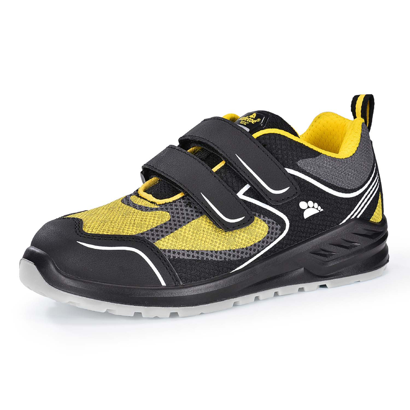 Scarpe da ginnastica di sicurezza con puntale in acciaio S1P con design in velcro L-7501 Velcro