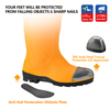 Stivali Wellington di sicurezza S5 con acciaio - Stivali impermeabili in PVC W-6037 Giallo AquaPioneer