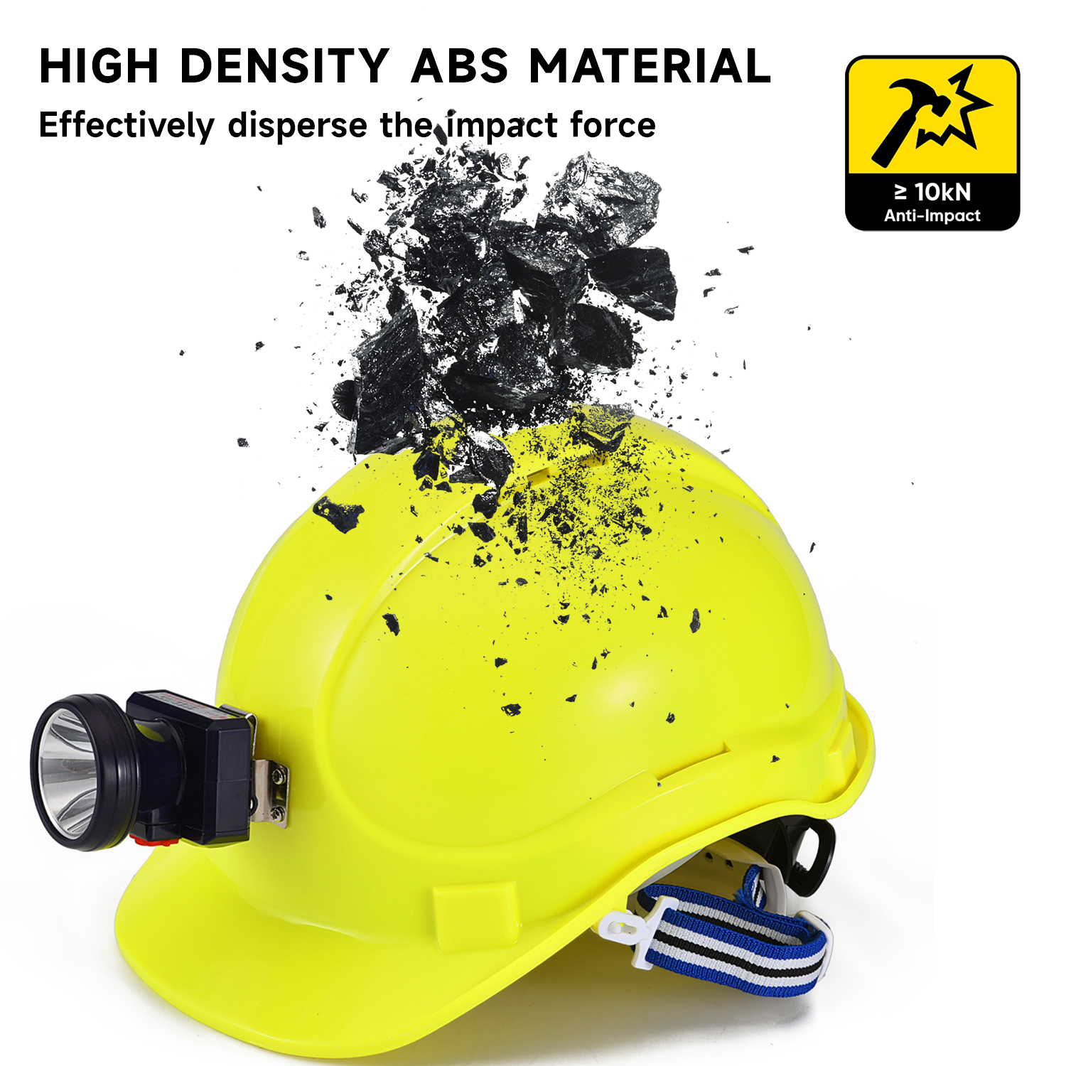 Caschi di costruzione HAT HIT ABS CE Celme di sicurezza approvati W-018 Yellow